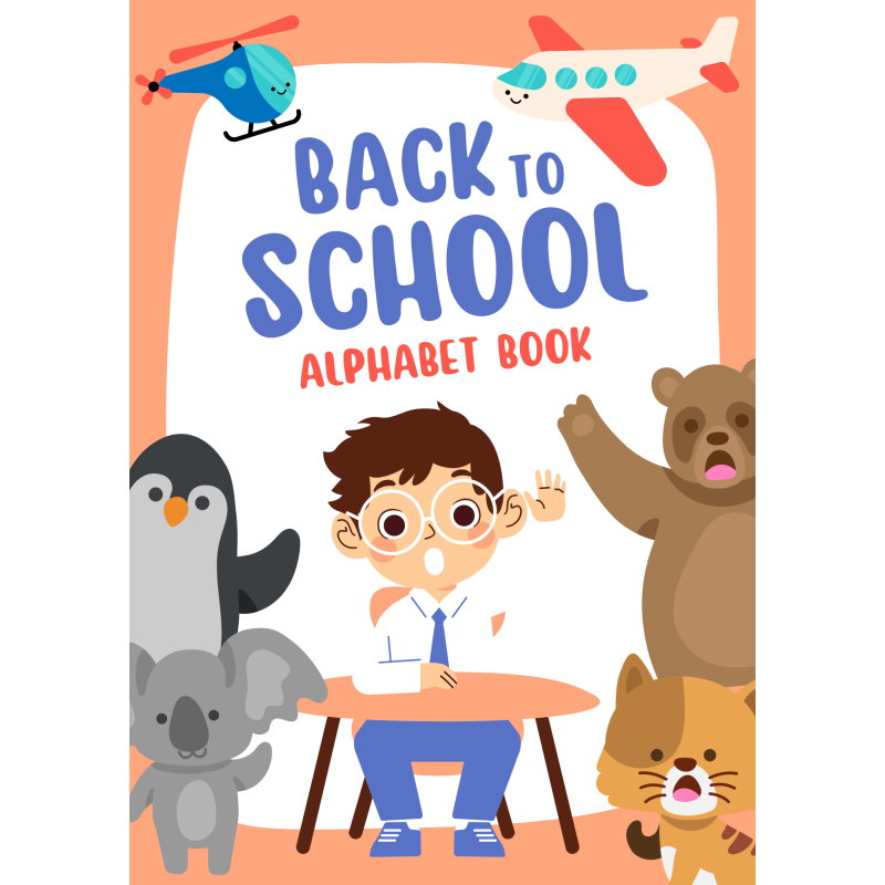 Back to School Alphabet Tracing & Writing Book: 26 Pages - PDF DOWNLOAD