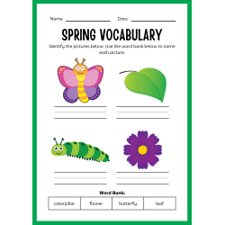 Kindergarten Spring Workbook: 25 Pages - PDF DOWNLOAD