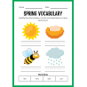 Kindergarten Spring Workbook: 25 Pages - PDF DOWNLOAD