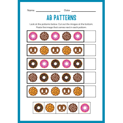 Kindergarten Pattern Workbook: 20 Pages - PDF DOWNLOAD