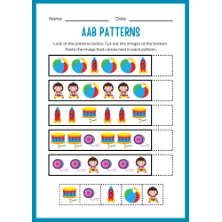 Kindergarten Pattern Workbook: 20 Pages - PDF DOWNLOAD