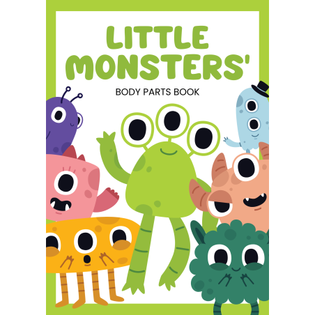 Little Monsters Body Parts: 14 Pages - PDF DOWNLOAD