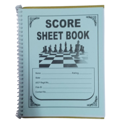 Chess Score Sheet Book , Chess Scoresheet, Chess Notation Book
