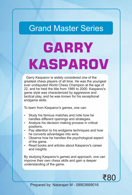 copy of Grandmaster Series: Magnus Carlsen's Strategic Brilliance with Computer Analysis