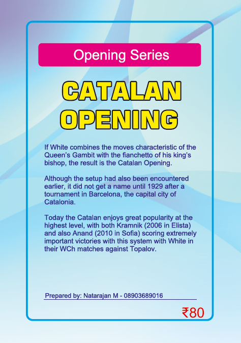 Opening Series: Catalan Opening - Unleashing Strategic Power