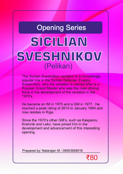 Opening Series: Sicilian Sveshnikov - Mastering Dynamic Counterplay
