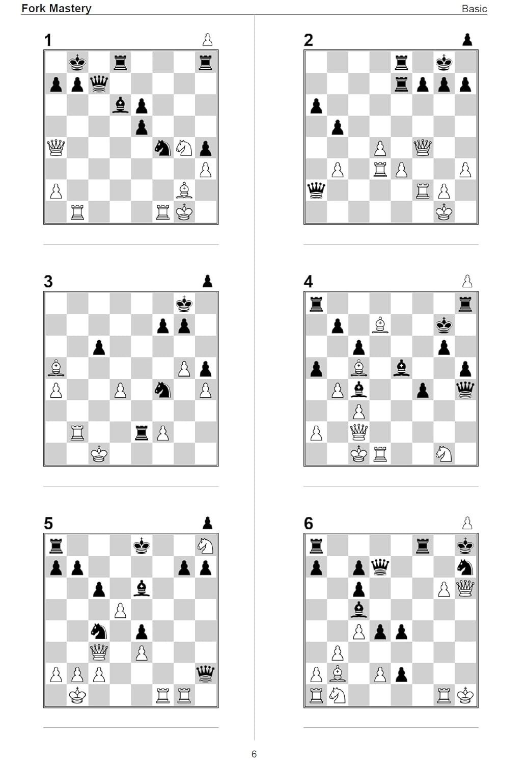 Fork Mastery: Master the Double Attack - 500 Chess Tactical Puzzles for Skill Development | A4 Size Chess Puzzle Book