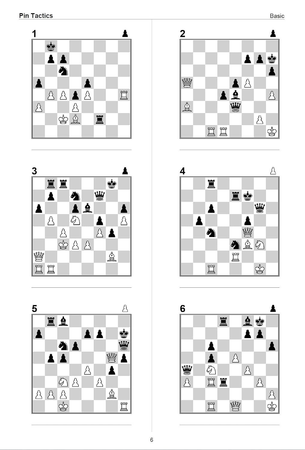 Pin Tactics: Master the Pin Attack - 500 Chess Tactical Puzzles for Strategic Domination | A4 Size Chess Puzzle Book