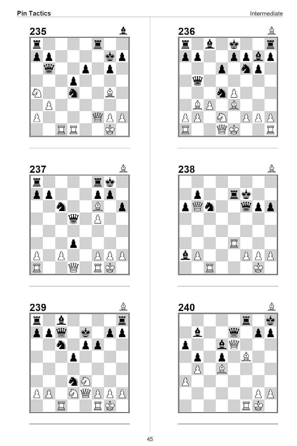 Pin Tactics: Master the Pin Attack - 500 Chess Tactical Puzzles for Strategic Domination | A4 Size Chess Puzzle Book