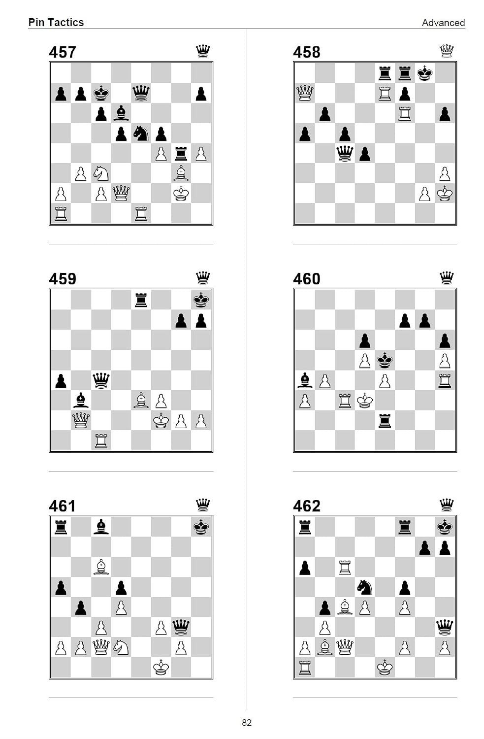 Pin Tactics: Master the Pin Attack - 500 Chess Tactical Puzzles for Strategic Domination | A4 Size Chess Puzzle Book