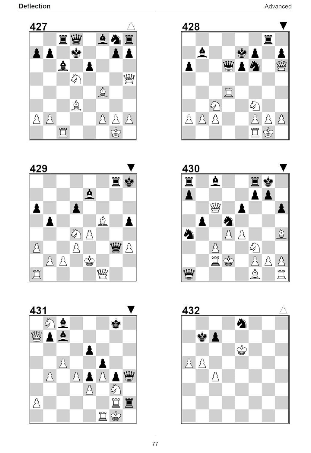 Deflection: 500 Tactical Chess Puzzles - Master the Art of Luring Pieces Away | A4 Size Chess Strategy Workbook