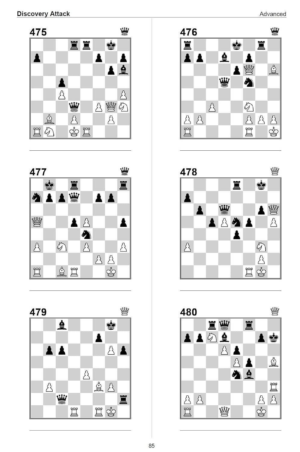 Discovery Attack: Unleash Hidden Tactical Power - 500 Chess Tactical Puzzles for Devastating Combinations | A4 Size Chess Book