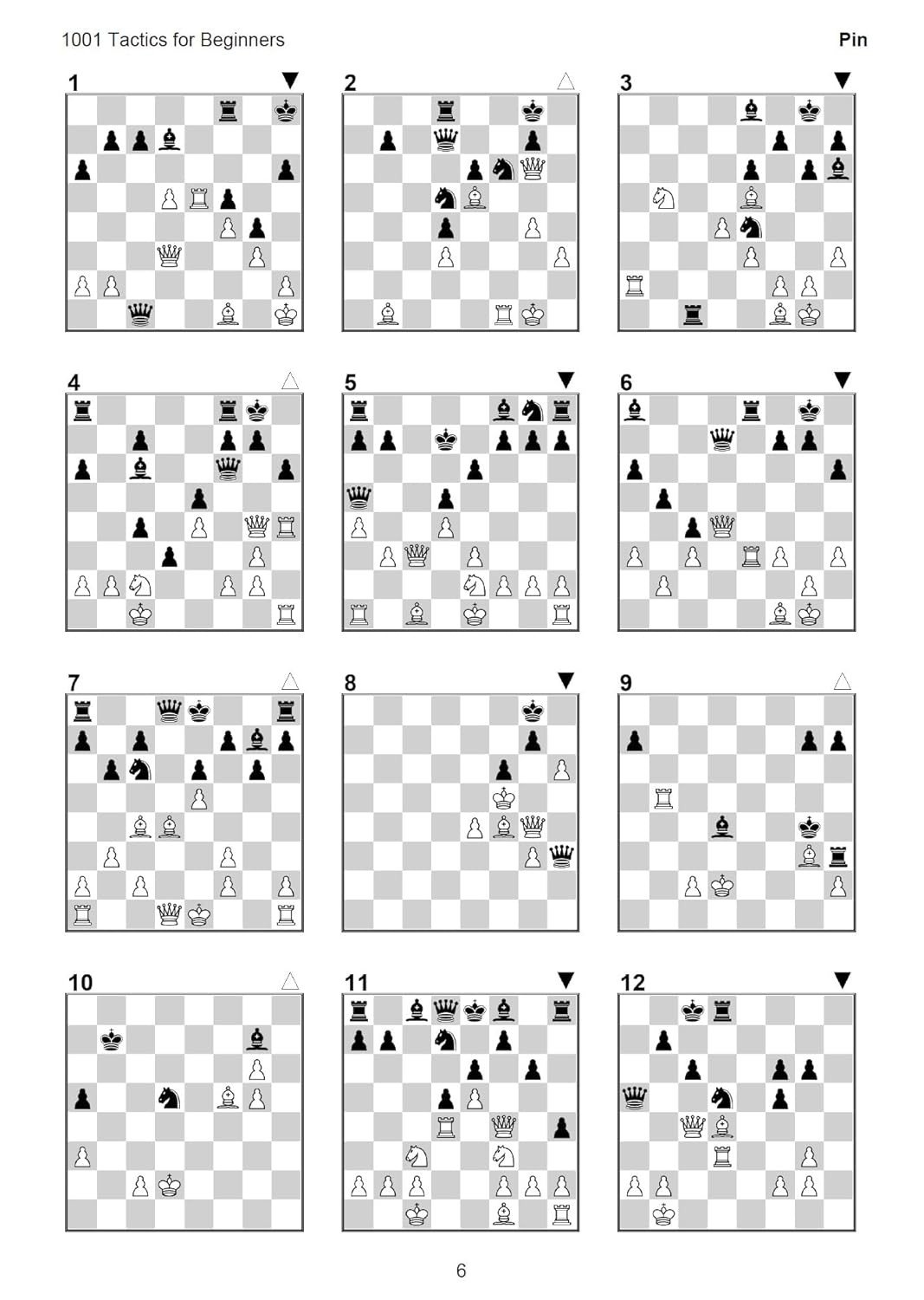 1001 Tactics for Beginners - Complete Tactical Training for Improving Chess Players | A4 Size Chess Puzzle Book