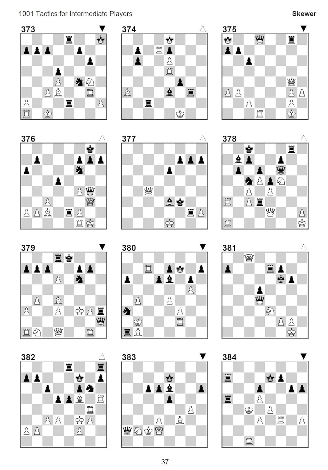 1001 Tactics for Intermediate - Complete Tactical Training for Advancing Chess Players | A4 Size Chess Puzzle Book