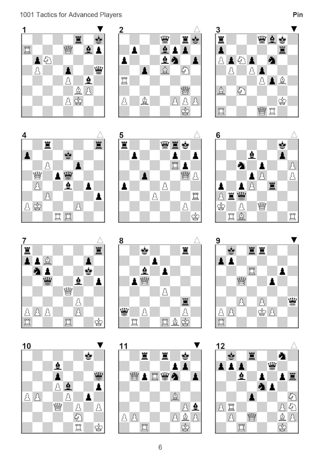 1001 Tactics for Advanced - Complete Tactical Training for Expert Chess Players | A4 Size Chess Puzzle Book