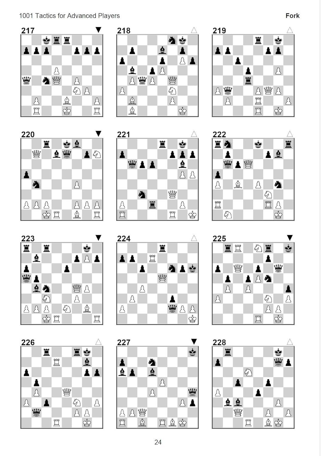 1001 Tactics for Advanced - Complete Tactical Training for Expert Chess Players | A4 Size Chess Puzzle Book