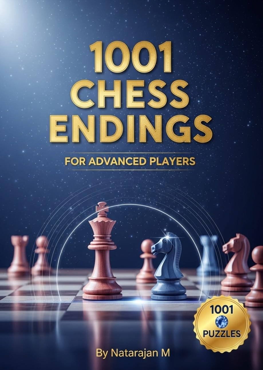 1001 Chess Endings for Advanced Players - Master Complex Endgame Technique | A4 Size Chess Puzzle Book