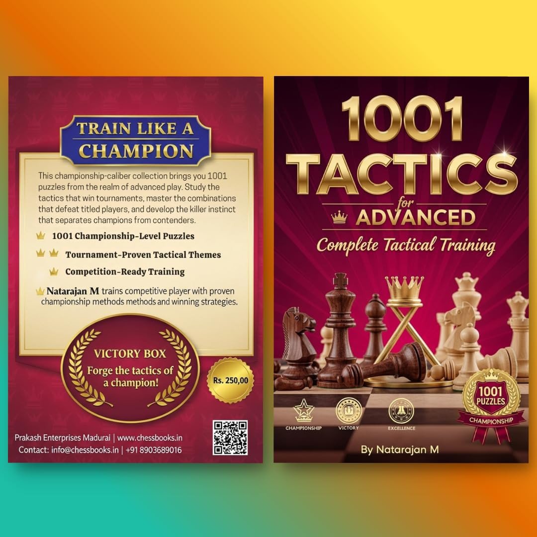 Complete Tactics Mastery Bundle: 3003 Chess Tactical Puzzles - Beginner to Advanced | A4 Size (3 Books Set)