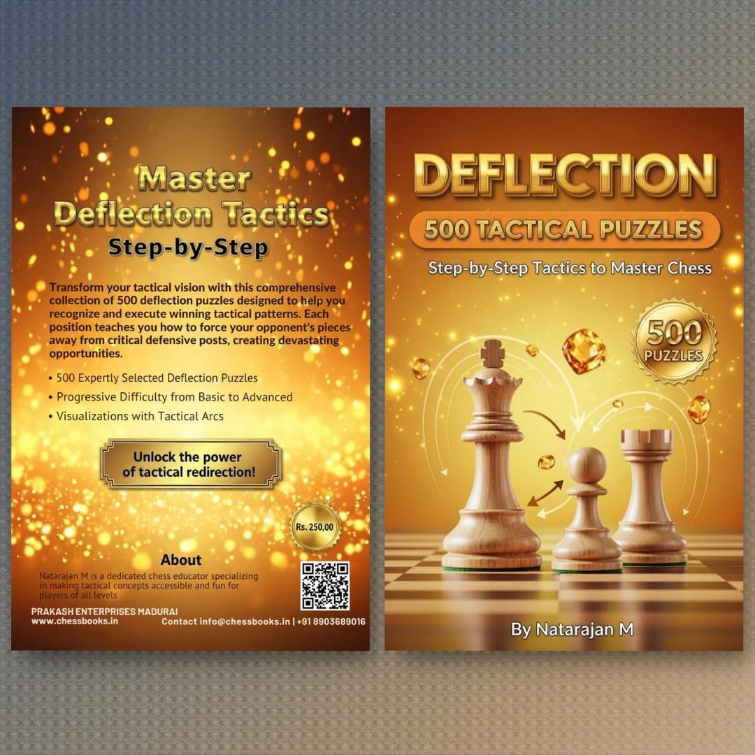 Master Tactical Themes Bundle: 2500 Chess Puzzles - 5 Essential Tactical Patterns | A4 Size (5 Books Set)