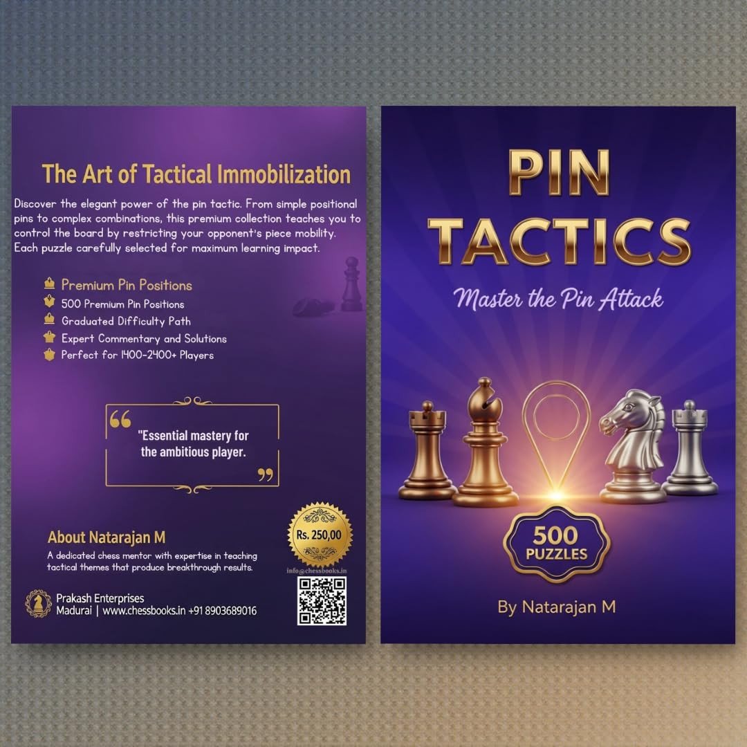 Master Tactical Themes Bundle: 2500 Chess Puzzles - 5 Essential Tactical Patterns | A4 Size (5 Books Set)