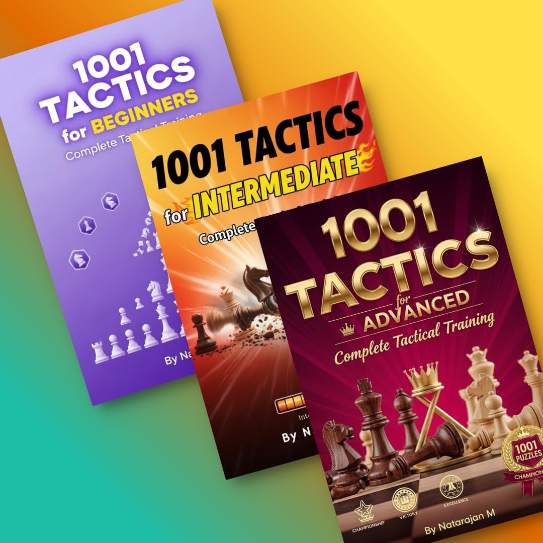 Complete Chess Mastery Collection: 7505 Puzzles in 10 Professional Books - Tactics & Endgames | A4 Size (10 Books Ultimate Set)
