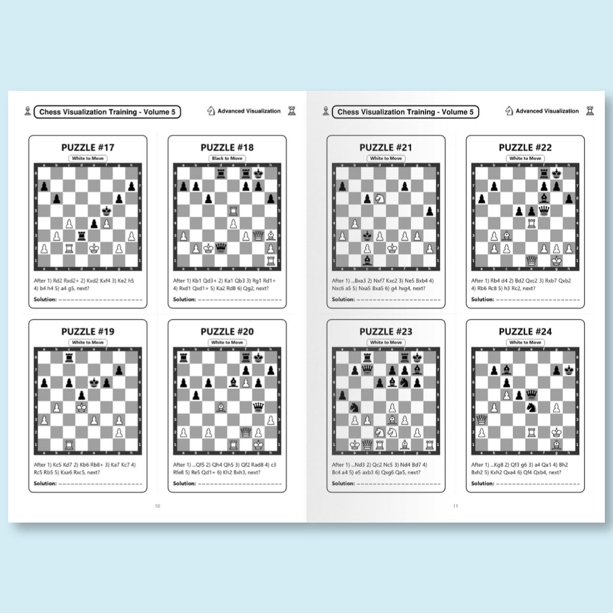 Chess Visualization Training - Volume 5: Advanced Visualization - 500 Chess Puzzles