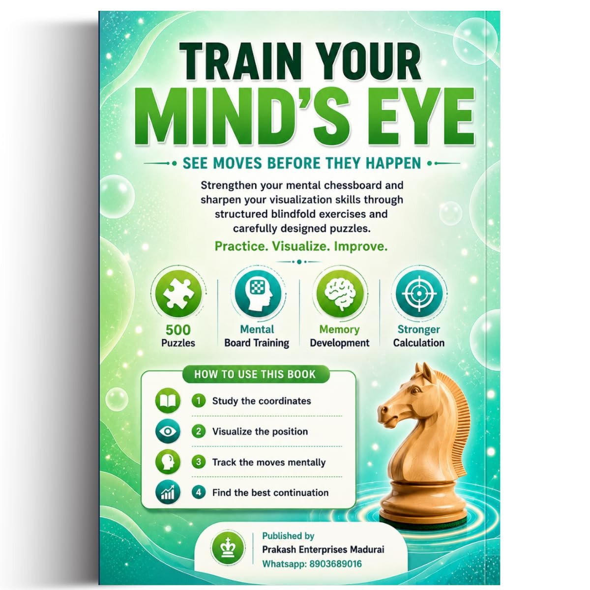 Blindfold Chess Training - Level 2: Intermediate | Track 3-7 pieces mentally and solve 500 pin, fork & skewer puzzles