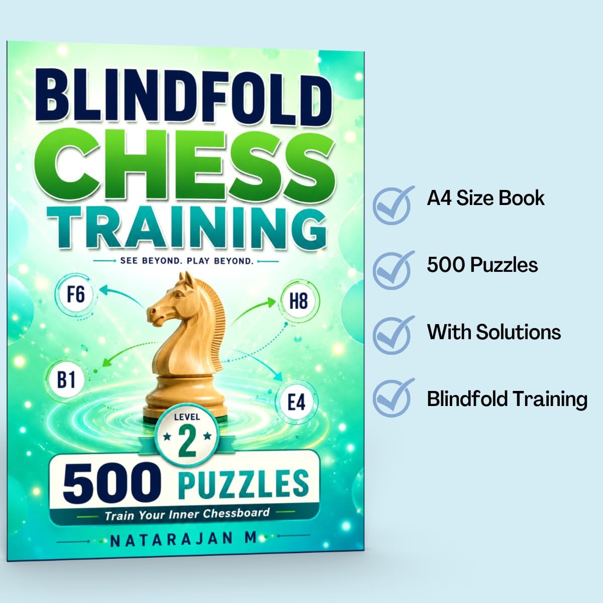 Blindfold Chess Training - Level 2: Intermediate | Track 3-7 pieces mentally and solve 500 pin, fork & skewer puzzles