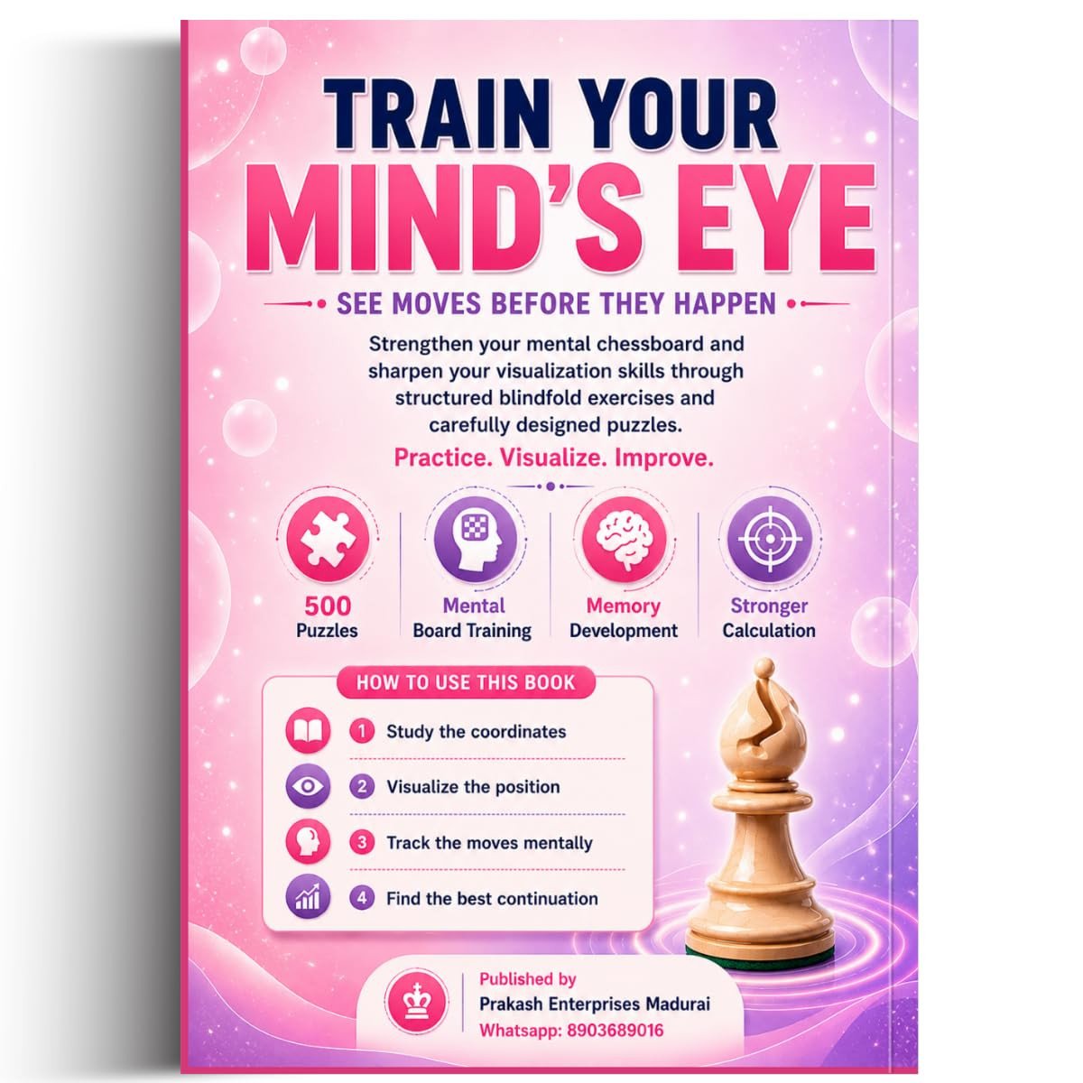 Blindfold Chess Training - Level 3: Advanced | Calculate sacrifices and deflections with 5-10 pieces, 4 moves deep.