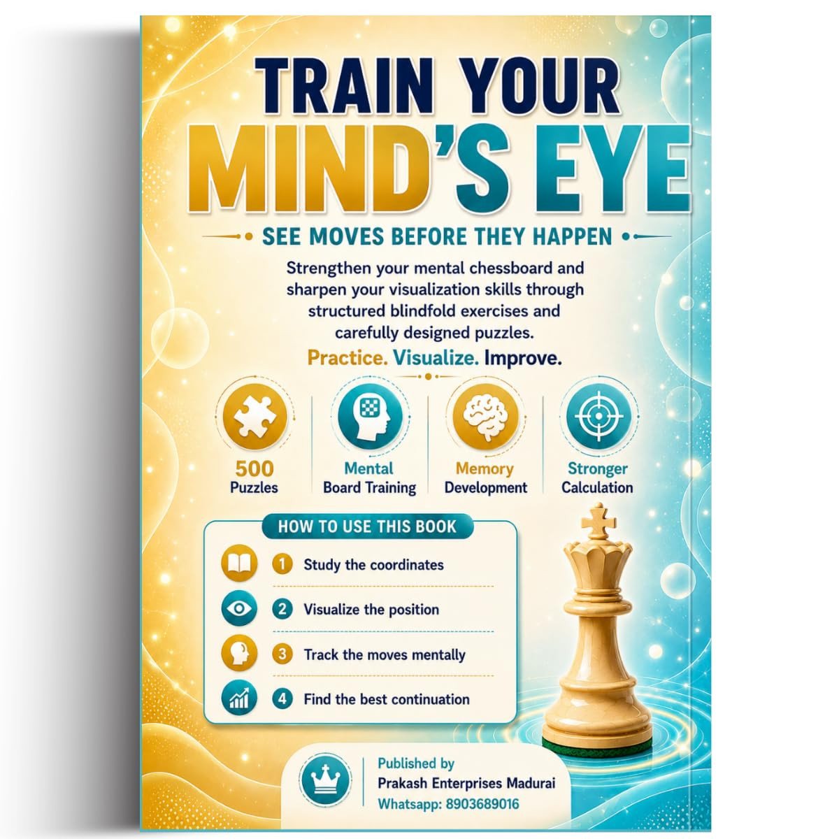 Blindfold Chess Training - Level 5: 500 Puzzles for Ultimate Calculation - Grandmaster | Ultimate mental training