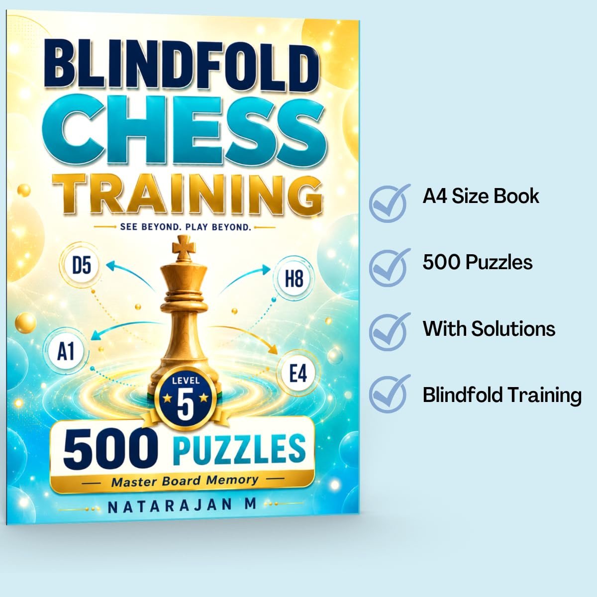 Blindfold Chess Training - Level 5: 500 Puzzles for Ultimate Calculation - Grandmaster | Ultimate mental training