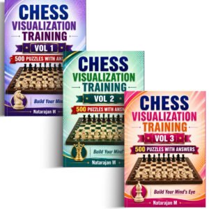 Chess Visualization Training: Starter Bundle (Volumes 1, 2, & 3) - 1500 Chess Puzzles and Mind's Eye Exercises