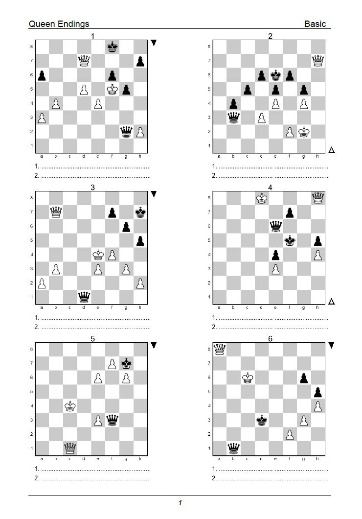 The Queen Endgame Puzzle Challenge: 2,250 Puzzles to Test Your Skills